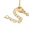 Brass Pave Cubic Zirconia Ring with Star & Moon Pendant Necklaces for Women NJEW-S429-02G-03-3