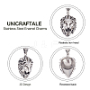 3Pcs 304 Stainless Steel Pendants STAS-UN0037-59-4