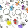 Alloy with Transparent Acrylic Pendants FIND-FS0002-33-2