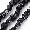 Natural Black Spinel Beads Strands G-Q948-36-1