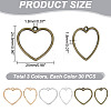 90Pcs 3 Colors Zinc Alloy Pendants FIND-GA0004-25-2