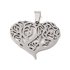 Non-Tarnish 201 Stainless Steel Pendants STAS-S126-08P-1