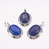 Natural Dyed Lapis Lazuli Pendants G-K252-A19-2