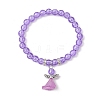 Transparent Plastic Beaded Stretch Bracelets for Children BJEW-JB11507-04-2