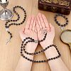 Natural & Synthetic Gemstone Pendant Necklaces & Bracelets & Hanging Ornaments Sets HJEW-UN00142-4