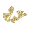 Brass Micro Pave Cubic Zirconia Pendants KK-I358-022G-2