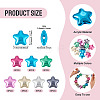 56Pcs 7 Colors UV Plating Opaque Acrylic Beads PACR-TA0001-25-4
