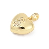 Brass Micro Pave Cubic Zirconia Pendants KK-D317-090G-2