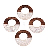 Epoxy Resin & Walnut Wood Pendants RESI-T057-09D-1