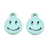 Spray Painted Alloy Charms PALLOY-T075-121G-RS-2