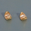 Smooth Wide Border Brass Hoop Earrings HG5091-4