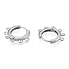 Tarnish Resistant 304 Stainless Steel Hoop Earrings Findings STAS-N092-188-2