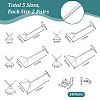 10Pairs 5 Styles 925 Sterling Silver Ear Studs FIND-PH0022-51-2