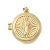Brass Locket Pendants KK-D431-030B-G-1