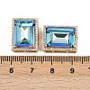 Brass Micro Pave Cubic Zirconia Multi-Strand Links KK-B150-28G-02-3