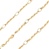 304 Stainless Steel Wavy Bar Link Chains CHS-H116-01L-G-1