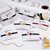 5Pcs 5 Styles Sport Theme Acylic & Alloy Braided Bead Bracelets BJEW-GO0001-12-3