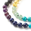 Gemstone Mala Beads Necklace NJEW-JN03814-6