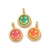 Ion Plating(IP) 304 Stainless Steel Enamel Charms STAS-G351-04G-1