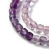 Gradient Color Natural Colorful Fluorite Beads Strands G-NH0034-A01-01-3