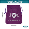 2Pcs Velvet Tarot Cards Storage Drawstring Bags ABAG-CN0001-67-2
