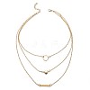 Alloy 3 Layer Necklaces for Women WG4F518-01-2