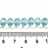 Transparent Baking Paint Glass Beads X1-DGLA-A034-T8mm-D12-4