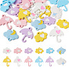 24Pcs 12 Style Spray Painted Alloy Pendants FIND-TA0002-55-1