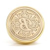 Brass Retro Initials Wax Sealing Stamp AJEW-F045-D02-4