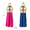 100Pcs 10 Colors Faux Suede Tassel Pendant Decorations FIND-LS0001-06LG-4