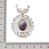 Natural Amethyst Pendants G-A226-02P-01-3