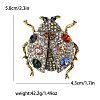 Alloy Rhinestone Brooch for Backpack Clothes PW-WG27B6F-03-1