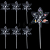 6Pcs DIY Craft PET Windmill DIY-CP0013-48B-1