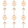 304 Stainless Steel Charms STAS-UN0012-02RG-1
