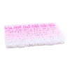 100Pcs 4 Colors Spray Painted ABS Plastic Imitation Pearl Beads OACR-FS0002-09A-6