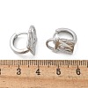 Brass & Glass Hoop Earrings EJEW-Q014-12P-3