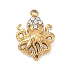 304 Stainless Steel Rhinestone Pendants SA-CBAAE04-05C-G-1