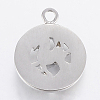 Non-Tarnish 304 Stainless Steel Pendants STAS-P193-063P-2