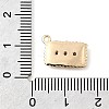Brass Micro Pave Cubic Zirconia Charms LS-KK-P337-03E-G-4