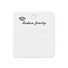 Rectangle Paper Crown Printed Earring Display Cards CDIS-T004-01-3