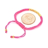 Polyester Cord Braided Bead Bracelets for Women BJEW-L698-01G-09-5