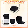 Plastic Cover with Velvet Brooch Packing Boxes VBOX-WH0012-06B-2