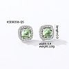 Elegant Zircon Square Stud Earrings for Women TY1635-8-1