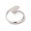 Non-Tarnish 304 Stainless Steel Cuff Rings RJEW-E063-23P-3