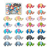 48Pcs 12 Styles Alloy Enamel Connector Charms ENAM-TA0001-38-10