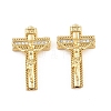 Easter Brass Micro Pave Clear Cubic Zirconia Pendants CU-CBADC6C-10G-02-1