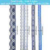 4 Styles Polyester Lace Trim OCOR-GF0005-25A-2