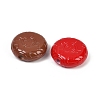 Opaque & Spray Painted Acrylic European Large Hole Beads OACR-G048-05-2