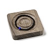 Walnut Wooden Bangle Bracelet Finger Ring Diplay Holder Tray BDIS-D002-02C-5