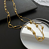 304 Stainless Steel Satellite Chain Necklaces BJEW-K257-06G-2